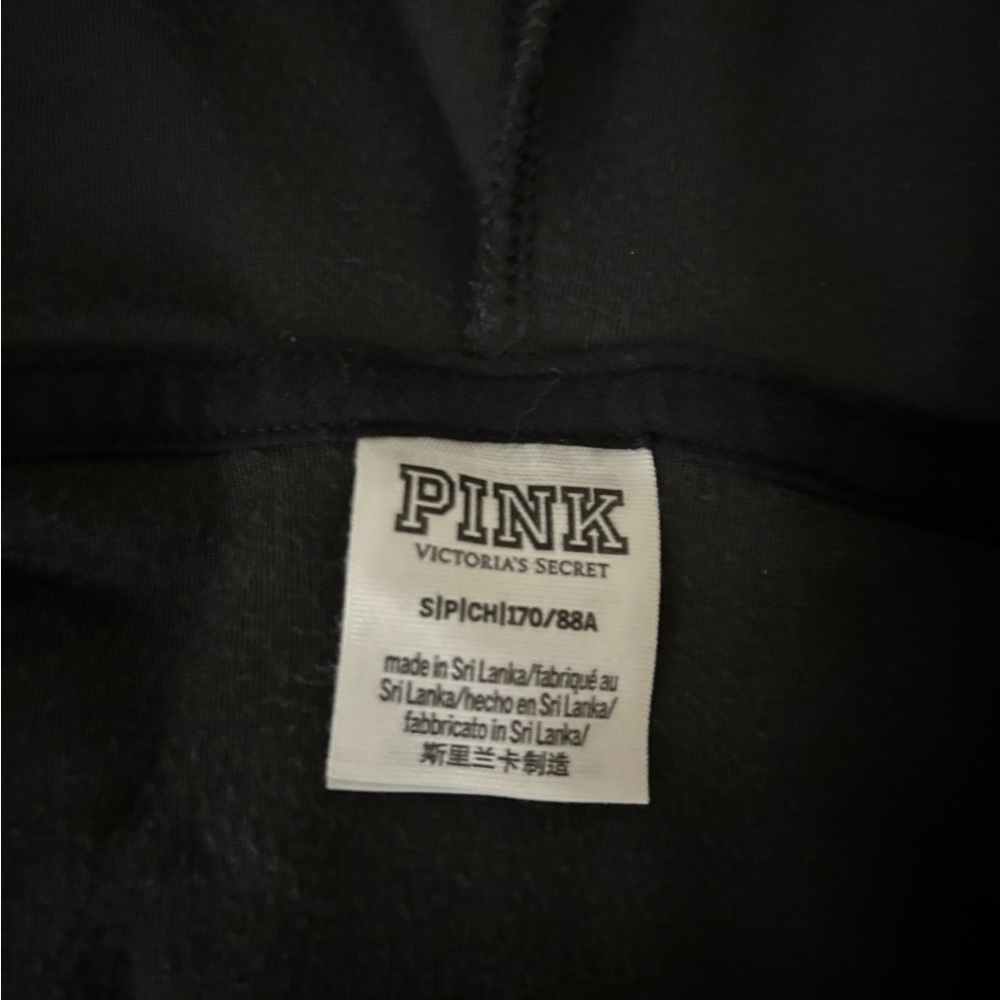 pink black fuzzy/silk size s jacket ! - Picture 4 of 5